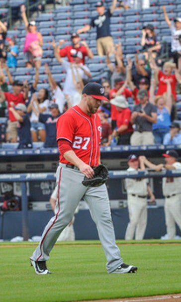 Peterson's homer in 10th sends Braves past Nationals
